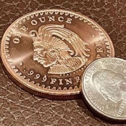 Mexico Coin Suovenir Copper 999.9. 