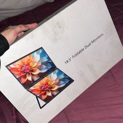 18.5 Foldable Dual Monitors; Portable Tri-Screen Laptop 