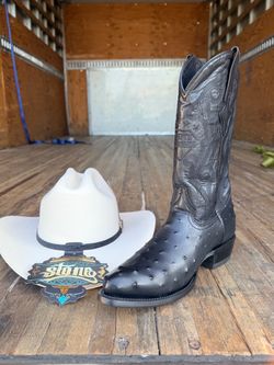 Bota vaquera con sombrero 1000X