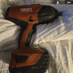 Hilti 22 Volt Impact Wrench And Baterry. Hilti Pistola De Impacto