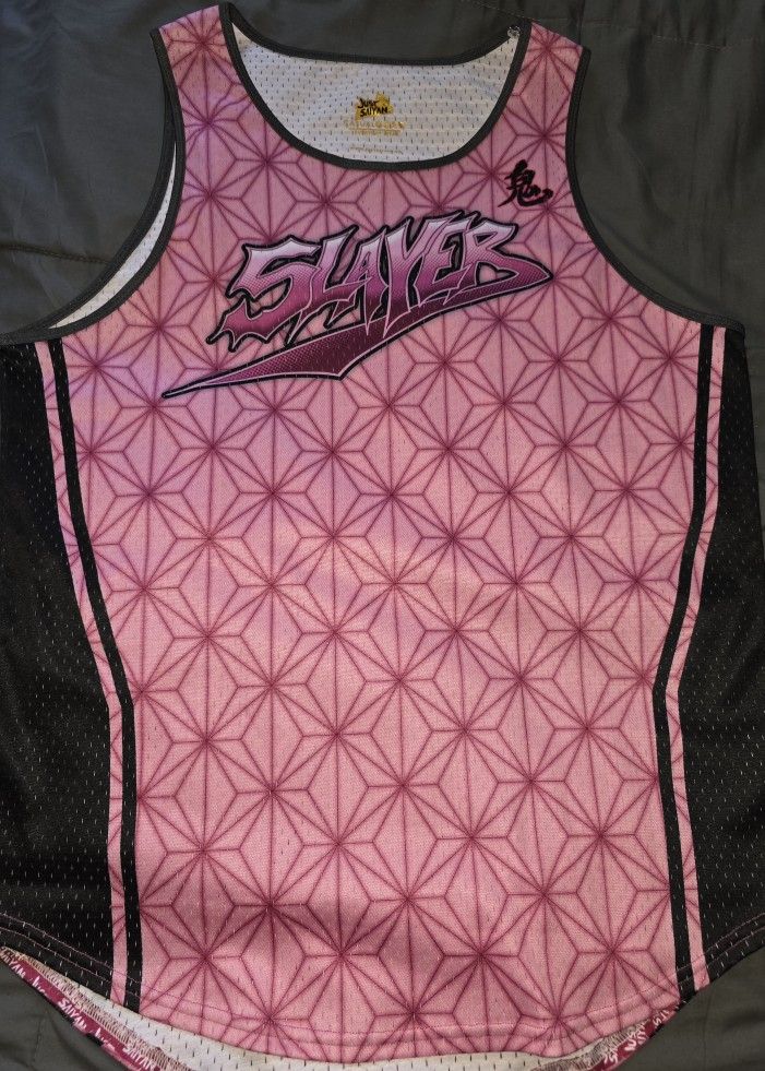 Demon Slayer Nezuko Mens Basketball Jersey Large