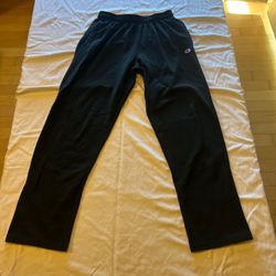 Champion Men’s Black Elastic Waistband Sweatpants Size Large Authentic EUC