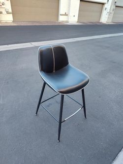 Black Faux Leather Counter Height Bar Stool - FREE DELIVERY 🚚