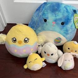 Easter Squishmallows Lot one has small pen mark on bottom $10 for All