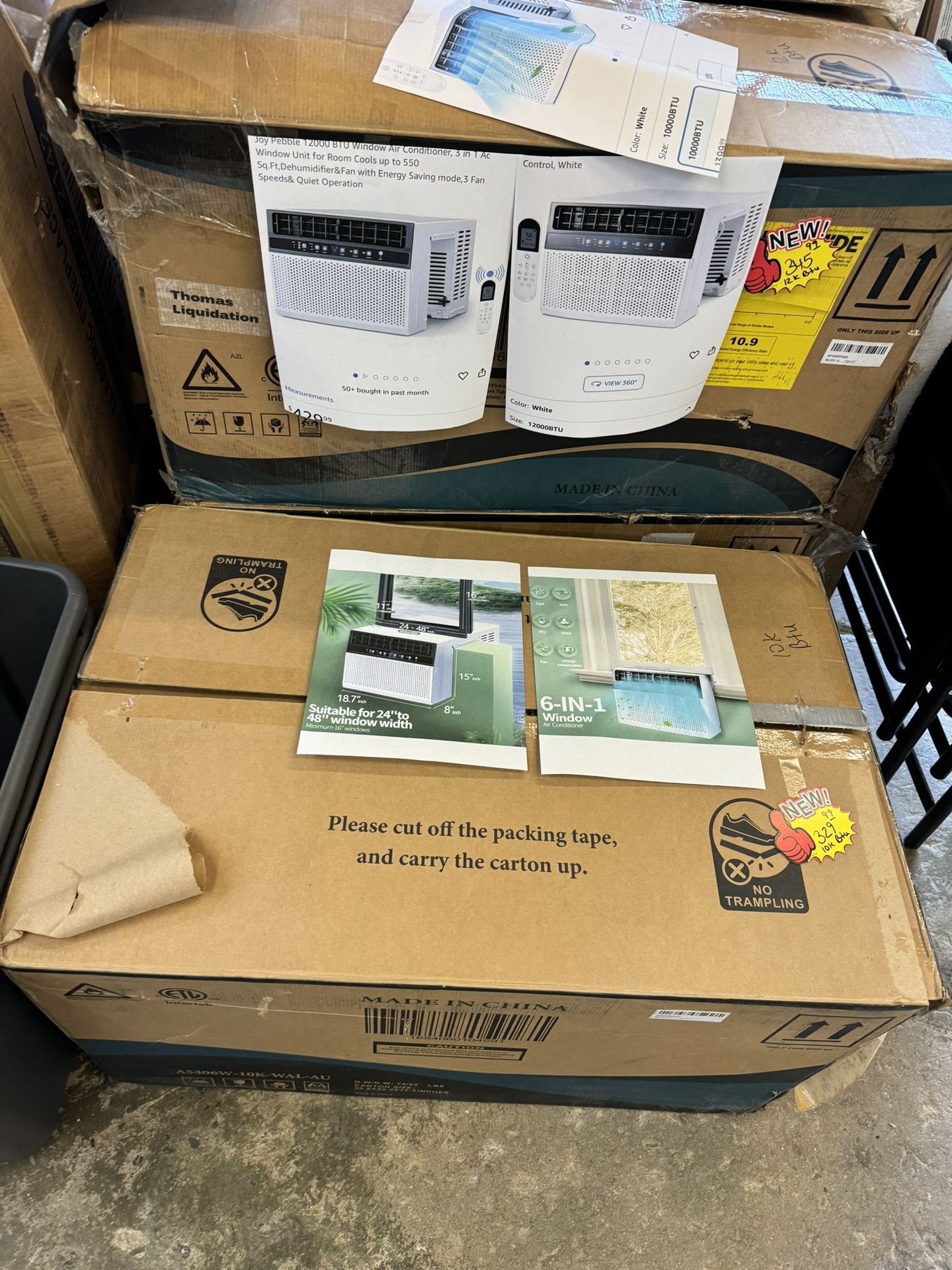 Window Ac Unit In Box 10k BTU & 12 K BTU Available