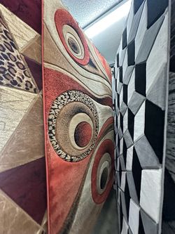 Abstract Area Rugs Set of Two