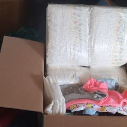 Newborn Diapers w 0-3 Months Girls Clothes