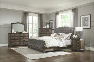 New 4pc queen size bedroom set tax included free delivery