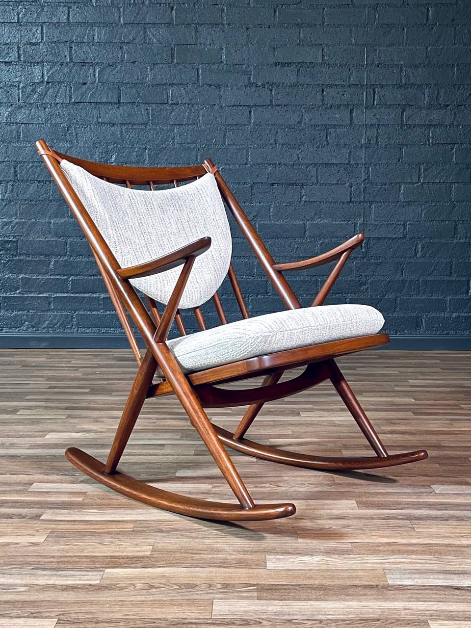 Danish Modern Rocking Chair by Frank Reenskaug, c.1960's - Delivery Available 