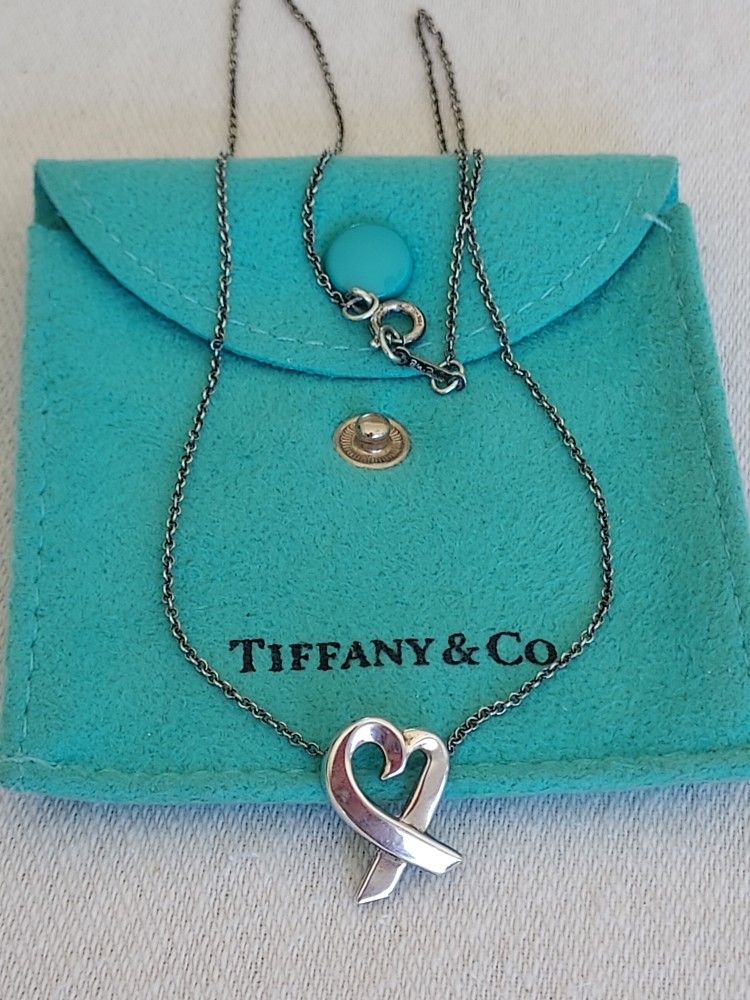 Tiffany & Co. Paloma Picasso Loving Heart Pendant & Necklace