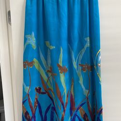100% Silk Long skirt 