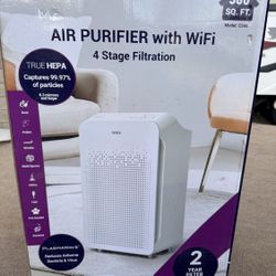 Air purifier with WIFI  4 stage filtration Perfect for a 360 sq ft room