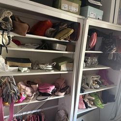 IKEA HEMNES Two Bookcase, white stain, 35 3/8x77 1/2