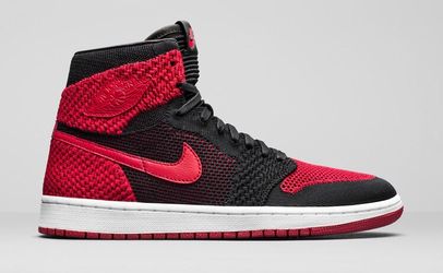 Jordan 1 Breds Flyknit. SIZE 7