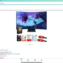 Samsung Gaming Monitor 55 Inch Odyssey Ark 4k