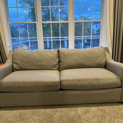 VCF 90” JULES Gray Fabric Sofa Couch (2 available)
