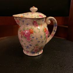 Antique Floral Ceramic Creamer Made In Japan