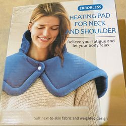 Weighted Neck and Shoulder Heating Pad Bluish