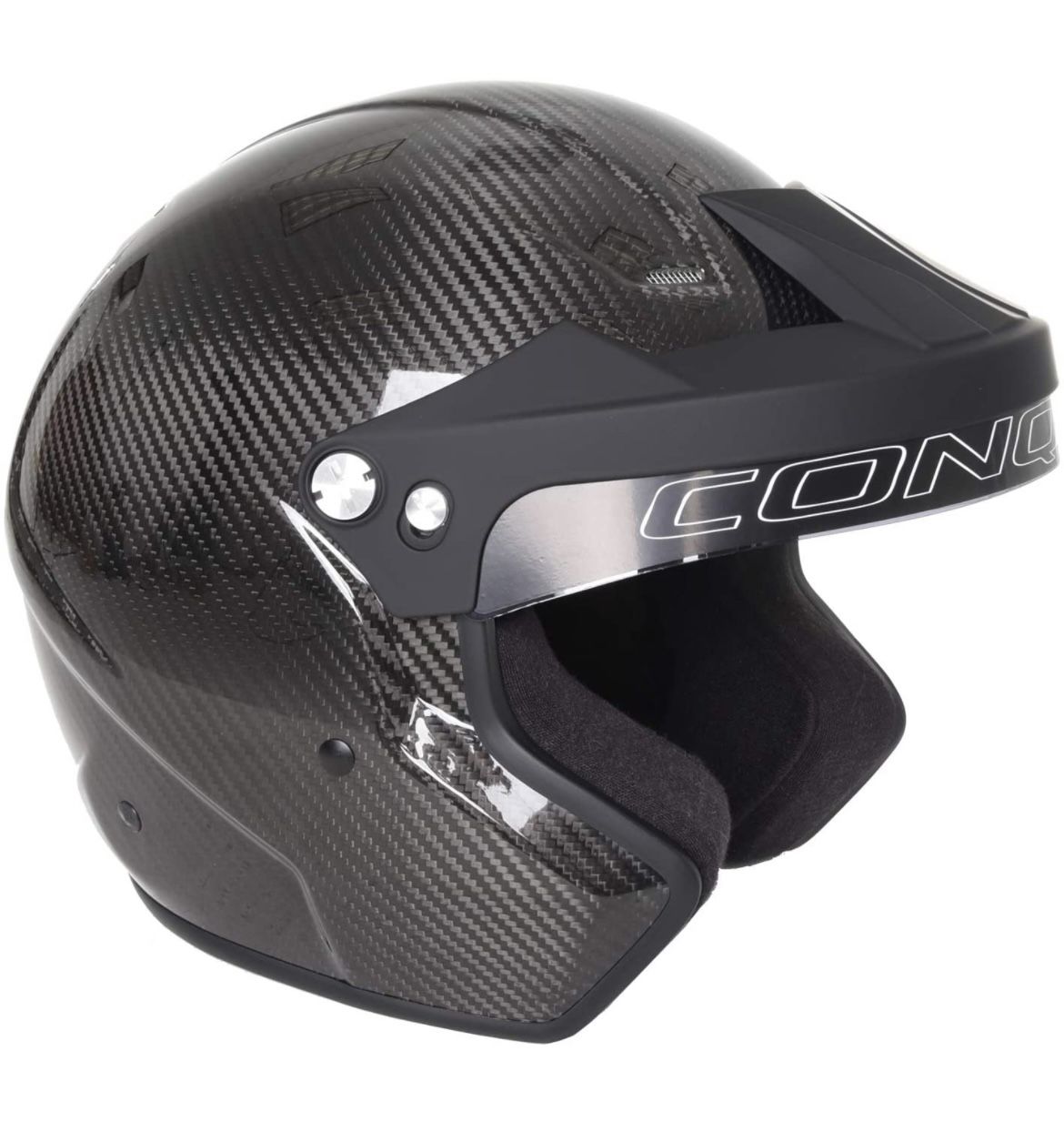 Conquer Carbon Fiber Snell SA2020 Approved Open Face Racing Helmet