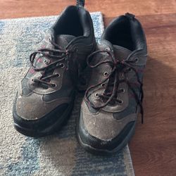 Grey Hiking Boots 