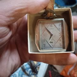 Elgin Pocket Watch 17 Jewel 14k White Gold Case 1927 Art Deco