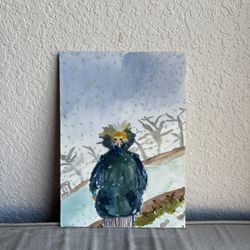 Abstract Watercolor - Blue and Green Tones