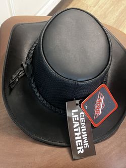 Hat For Men Size L Genuine Leather New 