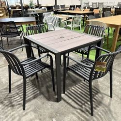 BRAND NEW 5 Pieces Dining Set Table And Chairs, Die-Cast Aluminum, Ideal Furniture Set For Outdoor And Patio