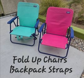 Copa Folding Beach Chairs with Backpack Straps