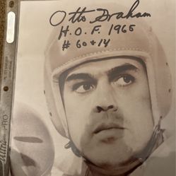 Otto Graham Autograph Picture