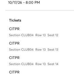 Young Miko Intuit Dome Oct 17