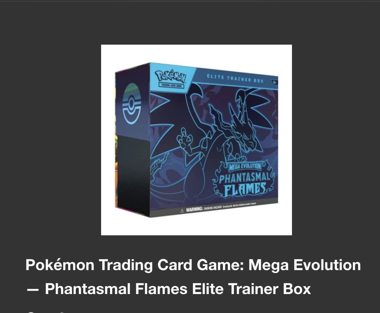 Pokemon Phantasmal Flames ETB $80 x 3