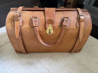 Vintage Leather Gladstone (Doctor) Bag