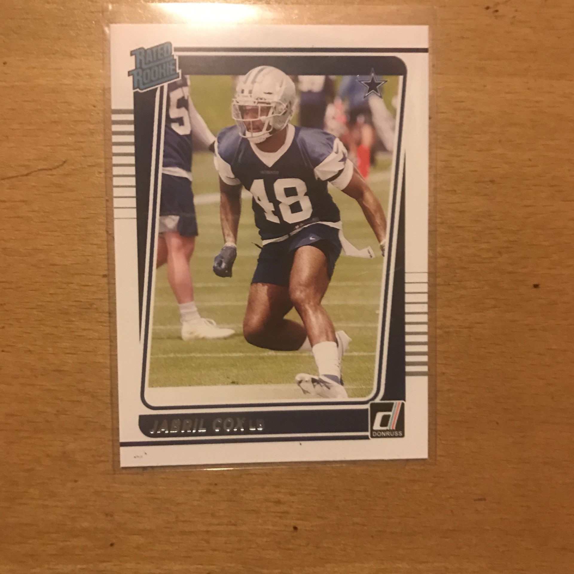 2021 DONRUSS JABRIL COX RATED ROOKIE CARD 
