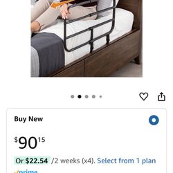 Able Life Bedside Extend-A-Rail, Adjustable Senior Bed Safety Railing and Stand Assist Grab Bar, Extendable Guardrail for Seniors and Elderly Adults, 