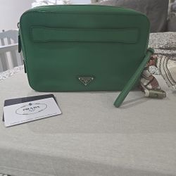 PRADA BAG WRIST CLUTCH MEN WOMEN 