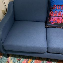 Nice Small Blue Sofa