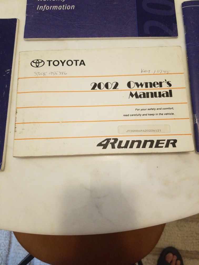 2002 4runner Owners Manuals