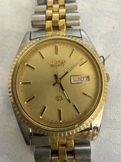 Vintage Seiko SQ Quartz Two-Tone "Datejust" Watch