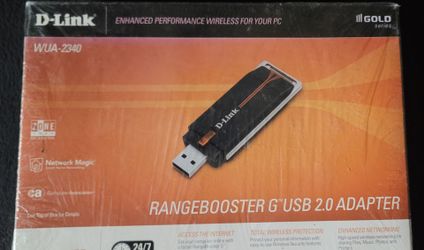 D-Link WUA-2340 Rangebooster G USB 2.0 Adapter