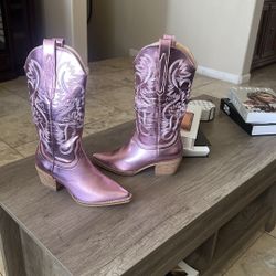 Pink cowboy Boots