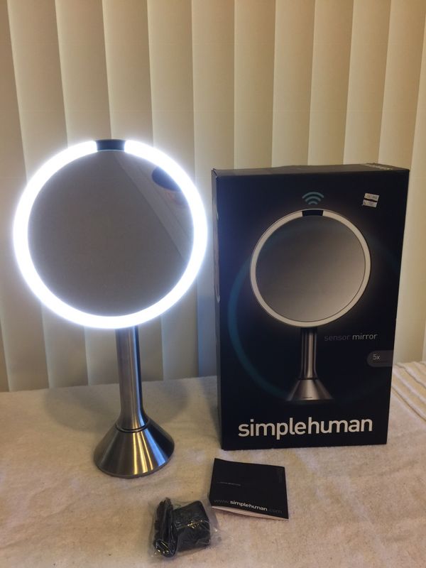 Simplehuman 8 Sensor Mirror With Touch Control Brightness Open Simplehuman 8 Sensor Mirror With Touch Control Brightness Open Box New Must Have For In Delray Beach Fl Offerup