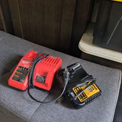 Charger Milwaukee & DeWalt $20 Each