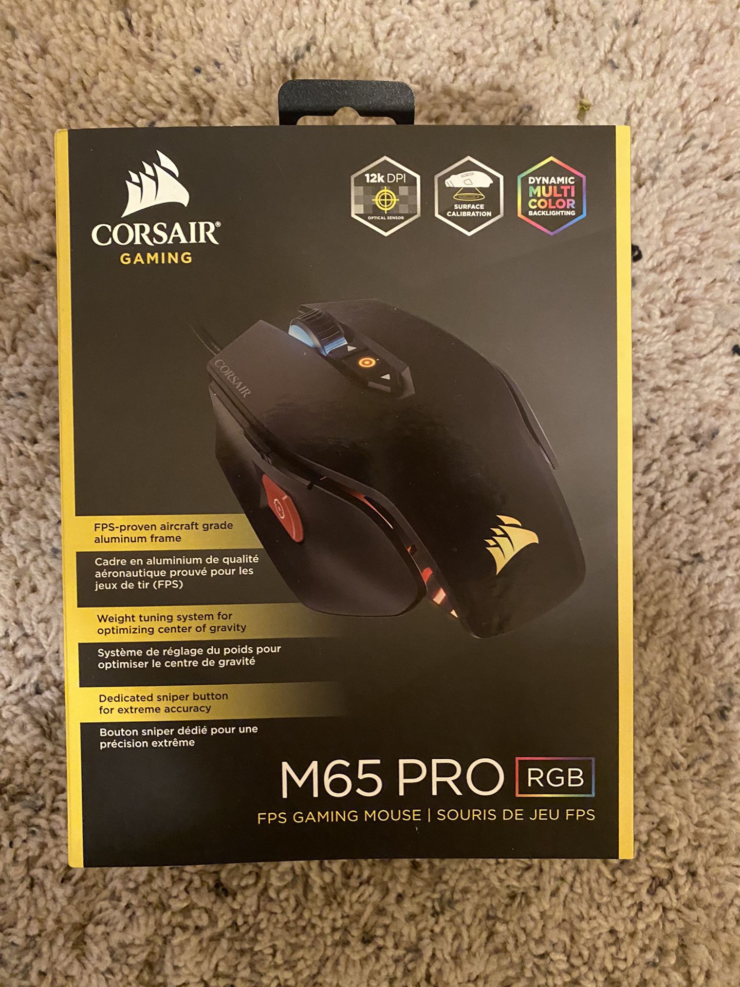 Corsair M65 Pro Adjustable Weight Gaming Mouse