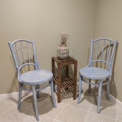 Vintage Painted Wooden Bentwood Chair