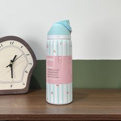 owala 24oz/32OZ Insulated Stainless Steel Water Bottle Double-Layer Kettle With Straw Vacuum Flasks For Sports Travel