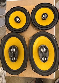 Jl audio speakers set (2) 6x9 (2) 6.5