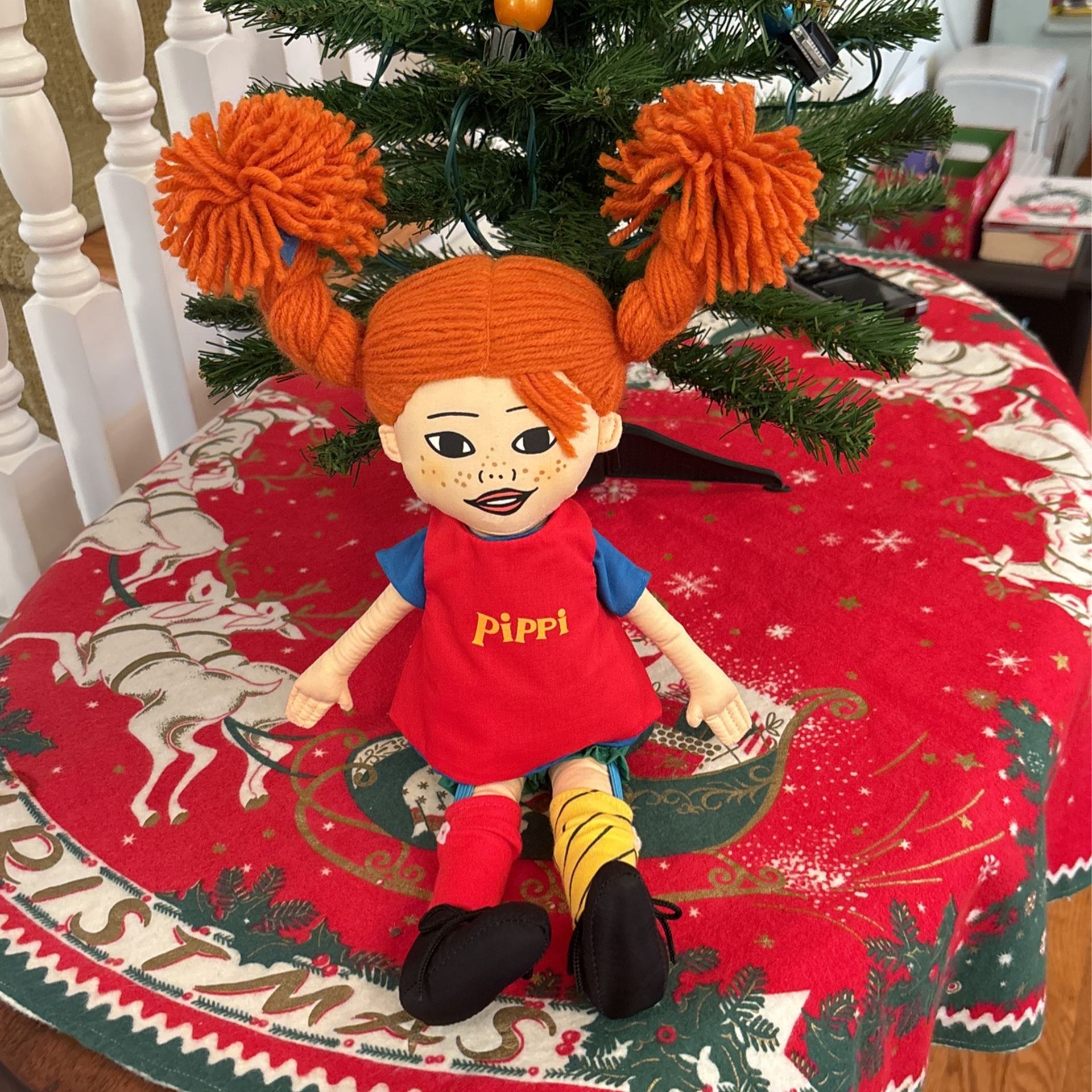 Pippi Longstocking Doll Girls Christmas Gift