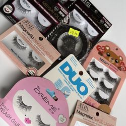 Eye lashes and eye lash glue $5 each new