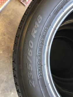 235/60/18 used tire set of 4 for sale